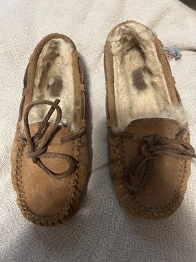 Kids Ugg suede moccasins